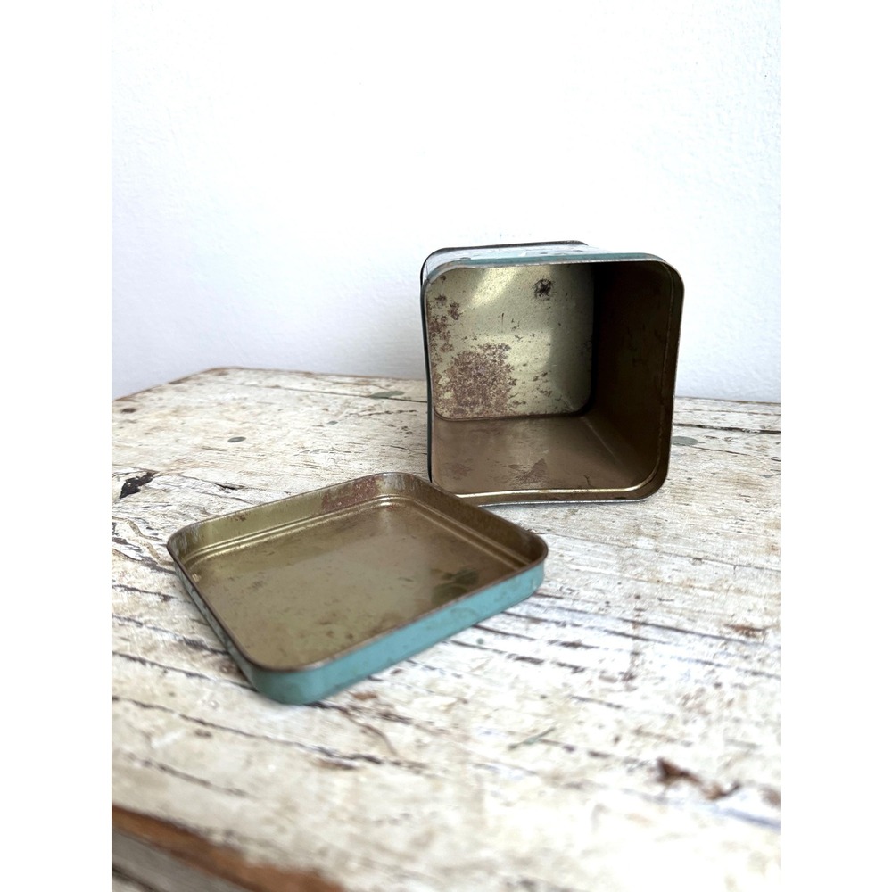 Vintage Greenbrier Tobacco Tin – Green Metal Advertising‎ Can USA - Picture 7 of 9
